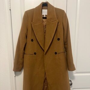 Avec Les Filles Oversized Wool Blend Winter Coat Women's Size Small